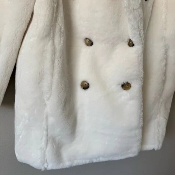 J. Crew Faux Fur Pea Coat - Picture 7 of 8